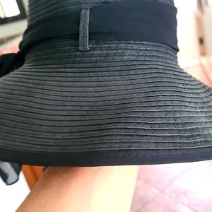 Milani Italian designed black straw hat